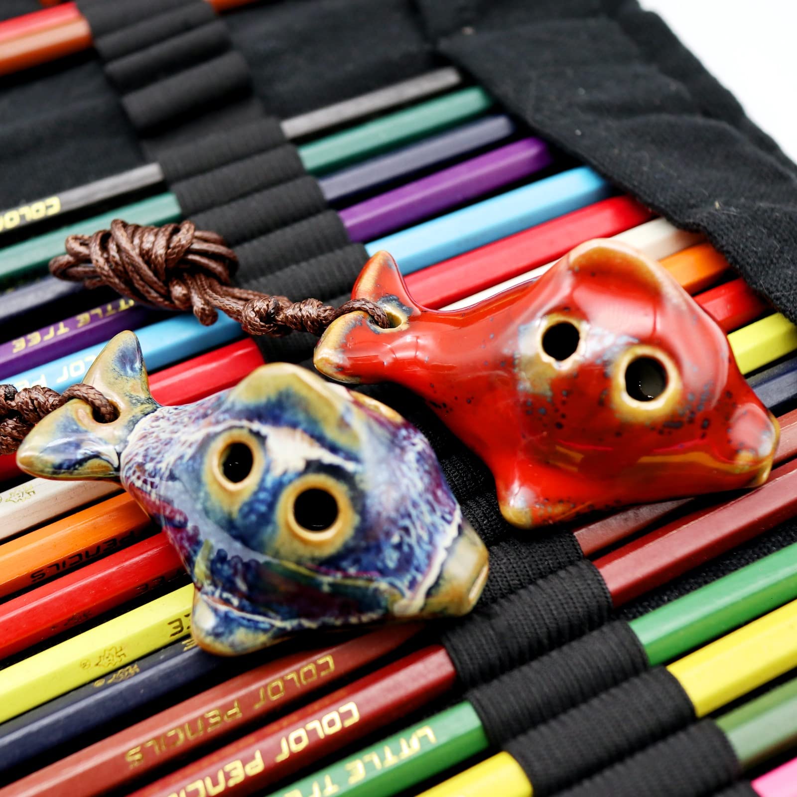 Amazon.com: 6 Hole Ocarina Fish Shaped Ocarina Alto C Ceramic